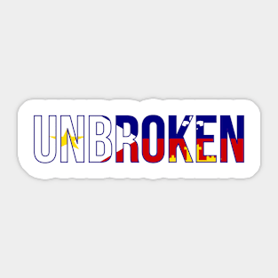 The Unbroken Navy Sticker